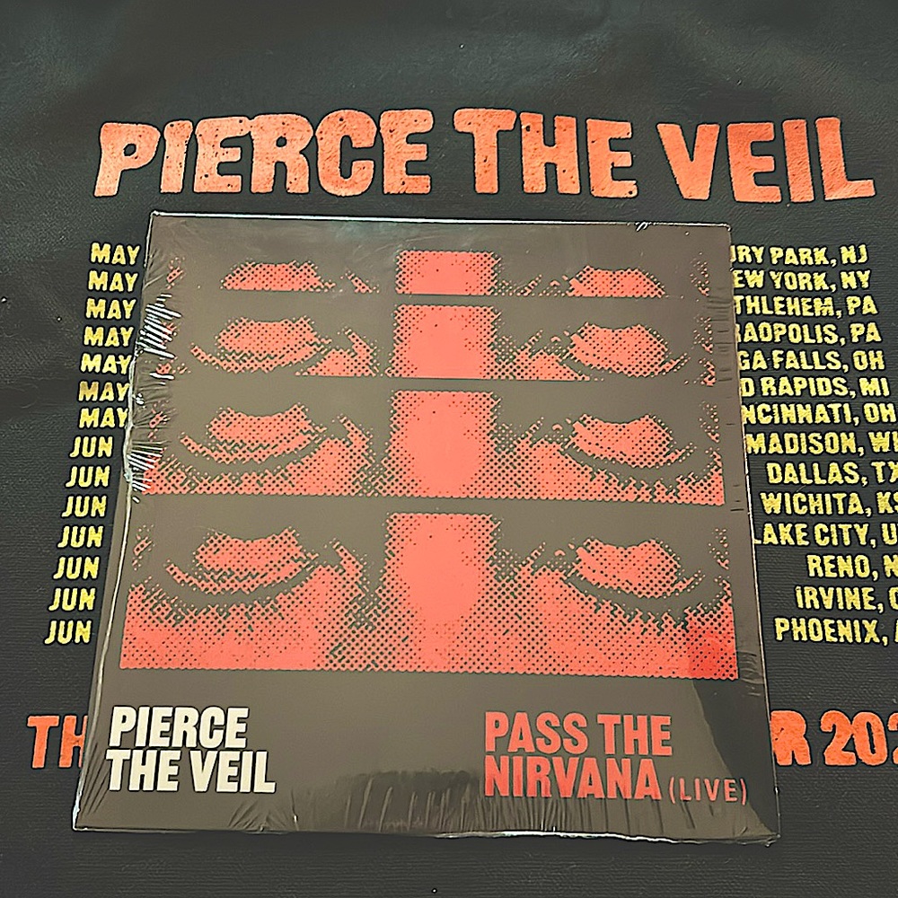 Pierce the Veil Pass the Nirvana (LIVE) Sides A & B 7” VIP Limited Edition Vinyl